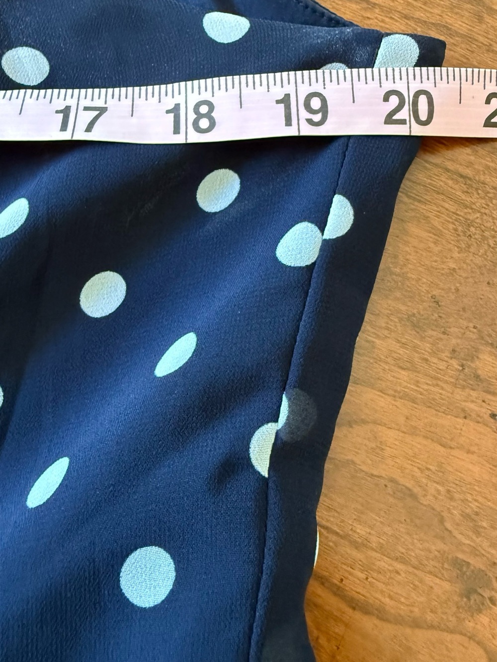 Ralph Lauren Navy and White Polka Dot Sleeveless Dress - Picture 5 of 9